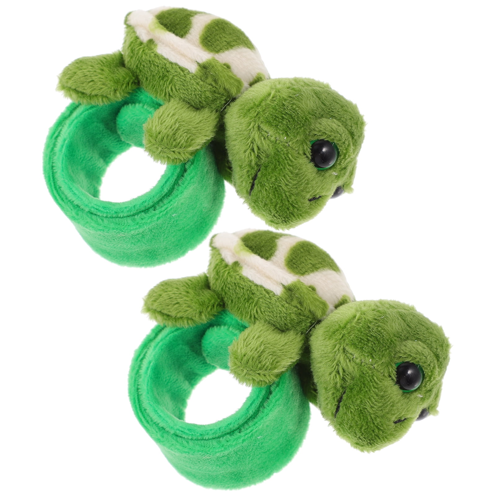 Turtle Snap Ring Stuffed Animal Hugger Cartoon Slap Wrist Bracelet