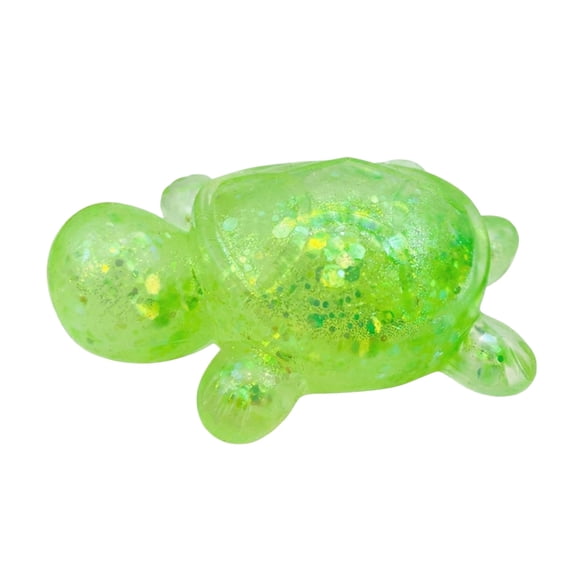 Turtle Squishy Smooth Shell Slow Rising Stress Relief Ball,Fidget Soft Sensory Squeeze Anxiety Relief Calming Reptile Hand Squishy for Adults Office Desk and Party Favors,Green