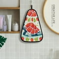 thumbnail image 1 of Turtle Srawberries Leaves Hanging Towel Kitchen Hand Towel Bathroom Absorbent Towel Machine Washable Quick Dry Dishcloths, 1 of 6
