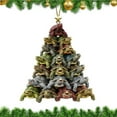 thumbnail image 1 of Taicans Turtle Stacked Acrylic Christmas Ornaments (3.93in) with Star Topper - Festive Holiday Tree Decorations,Xmas Home Gift Set,Animal-themed Acrylic Tree Topper for Holiday Season, 1 of 2