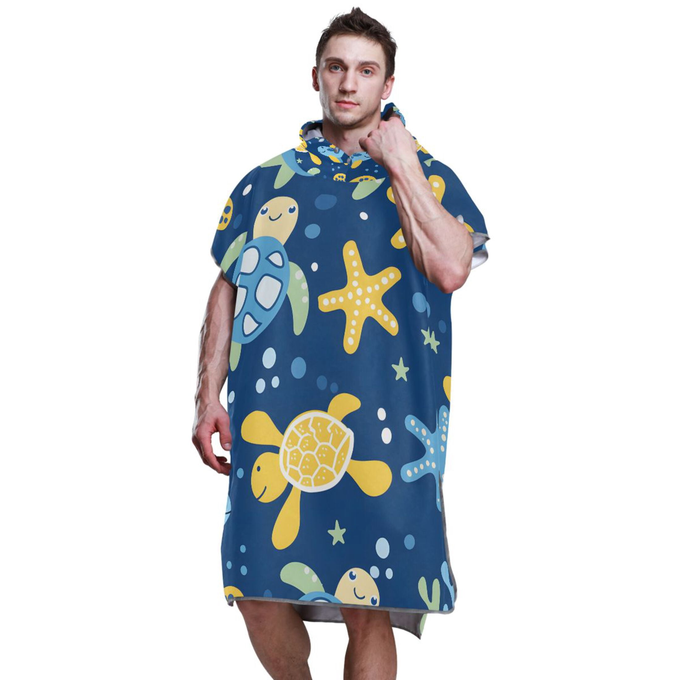 Trussardi Beachwear Purple Cotton Men Swim Towel main image 1