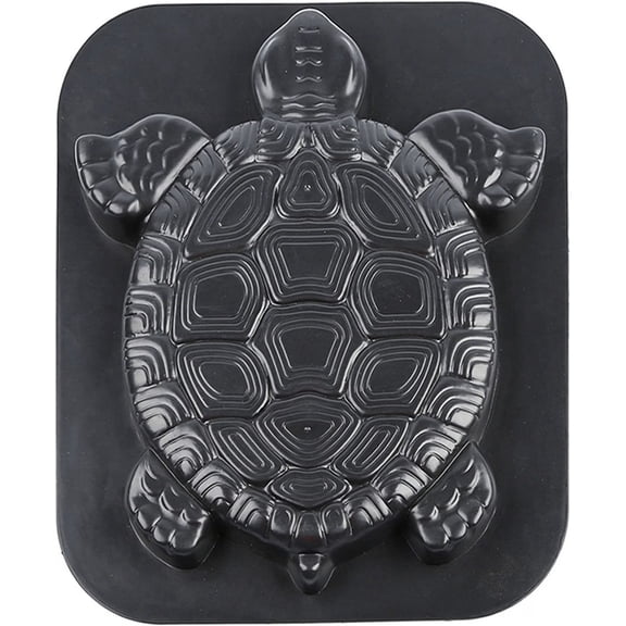 Turtle Stepping Stone Mold, Concrete Molds for Stepping Stones, Turtle Concrete Mold, DIY Concrete Stepping Stone Molds, Reusable ABS Walk Maker for Garden Lawn Decor, 15.75 x 13.39 x 1.5 in