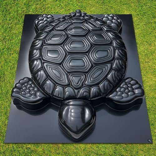 Turtle Stepping Stone Mold Garden Concrete Mold Cement Plastic ABS 2mm - Tortoise Mould for Cement - Paving DIY Turtle Garden Stone Path Form$$Garden & Patio