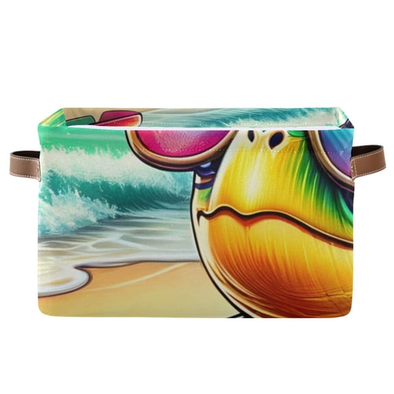 Turtle Sunglasses Beach Sea Storage Bins Baskets With Handles Storage Box Clothes Organizer Organization Toys