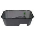 thumbnail image 1 of Turtle Tank Aquarium, Reptile Habitat, Turtle Habitats Terrapin Lake Aquarium Tanks with Platform Plants for Crayfish Crabs (Black), 1 of 9