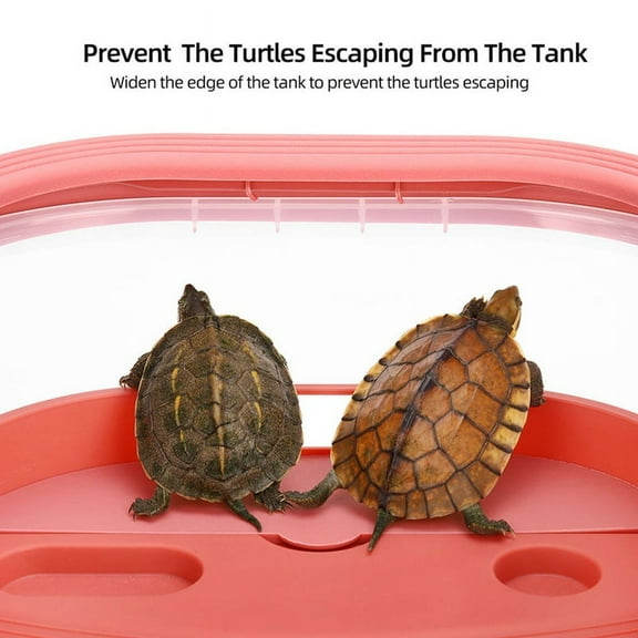 Turtle Tank For Home Use With Sun Terrace Pink type