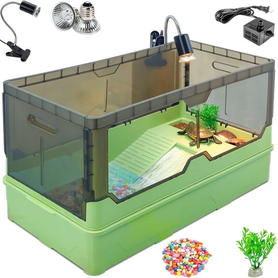 Turtle Tank Pool Turtle Tank Kit Complete Turtle Habitat with Advanced Filtration ...