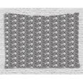 thumbnail image 1 of Turtle Tapestry, Monochrome Detailed Hand Drawn Oriental Motif Mandala Inspired Shells, Wall Hanging for Bedroom Living Room Dorm Decor, 60W X 40L Inches, Black White Pale Grey, by Ambesonne, 1 of 2