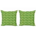 thumbnail image 1 of Ambesonne Turtle Throw Pillow Cover 2 Pack, Spring Revival Pattern, 24", Multicolor, 1 of 2