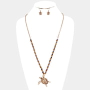 Turtle Time Necklace Set