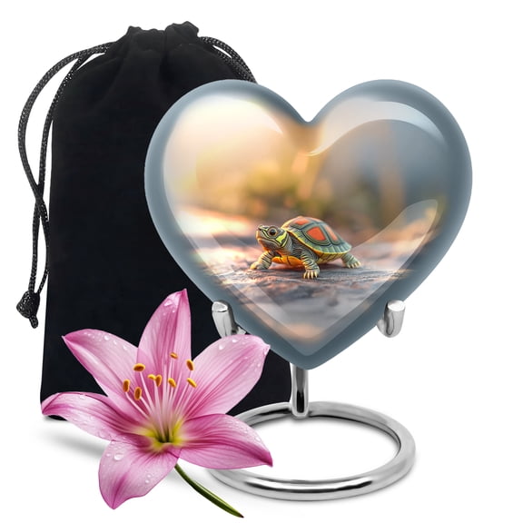 Turtle Urn, Urn for Ashes Adult Male, Burial Urns for Adult Human Ashes, Cremation Urns Large Adult, Large Urns for Human Ashes Adult, Cremation Urns for men(Size - 8inch)