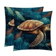 thumbnail image 1 of Turtle Velvet Throw Pillow Covers with Unique Patterns - Set of 2 Throw Pillow Inserts Included for Home Decor, 16x16, 18x18, 20x20 Inches, 1 of 6