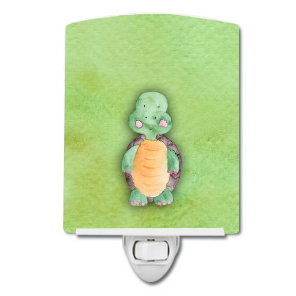 Turtle Watercolor Ceramic Night Light