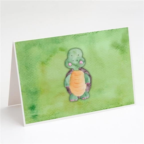 Turtle Watercolor Greeting Cards & Envelopes - Pack of 8