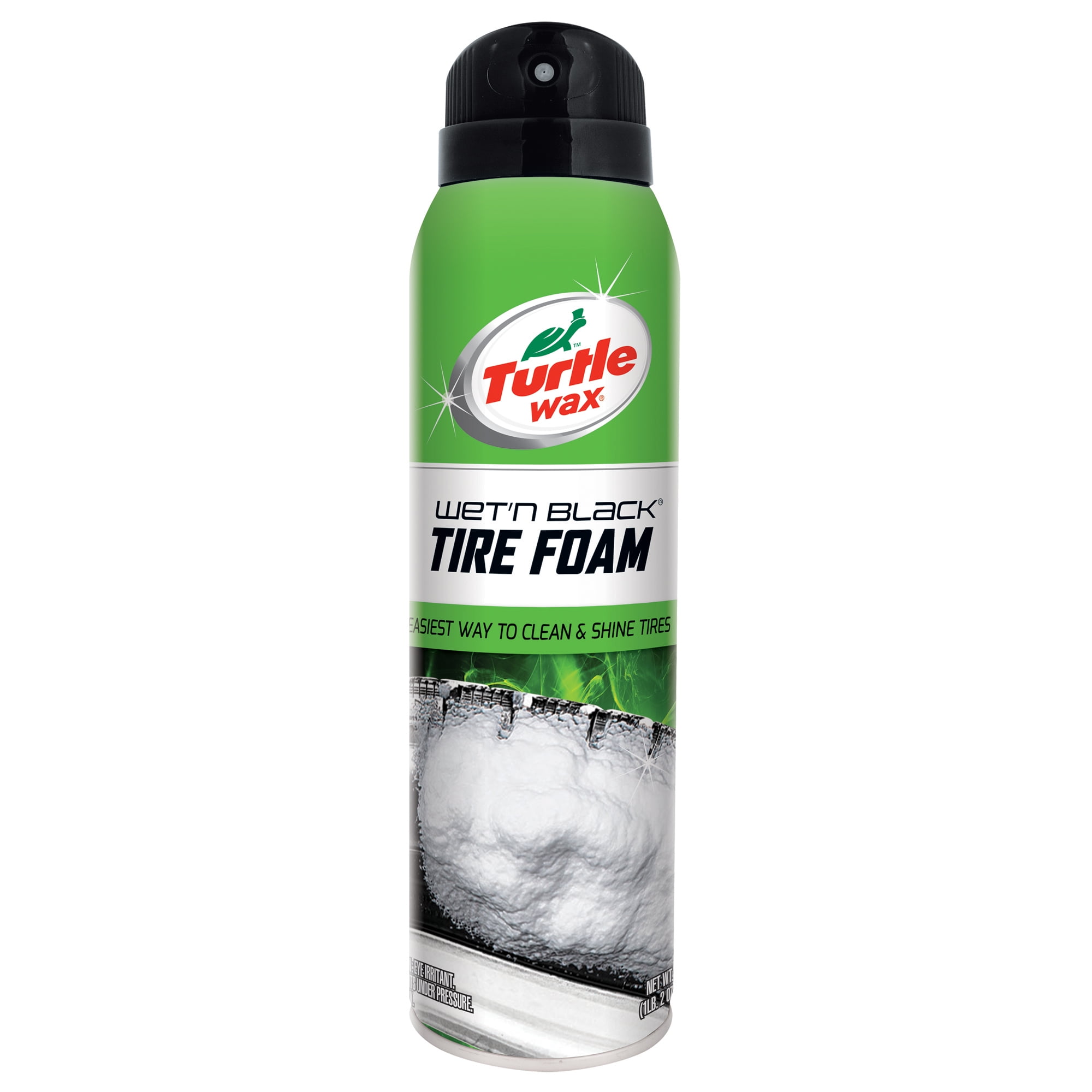 Turtle Wax 50806 Wet n' Black Tire Foam Spray, 18 oz