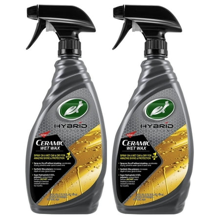 Turtle Wax 53410 Hybrid Solutions Ceramic Wet Wax Car Spray Wax 26 fl oz. (2 Pack)