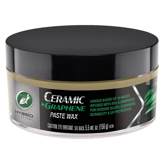 Turtle Wax 53754 Hybrid Solutions Ceramic Patent-Pending Graphene Paste Wax (5.5 oz), Black