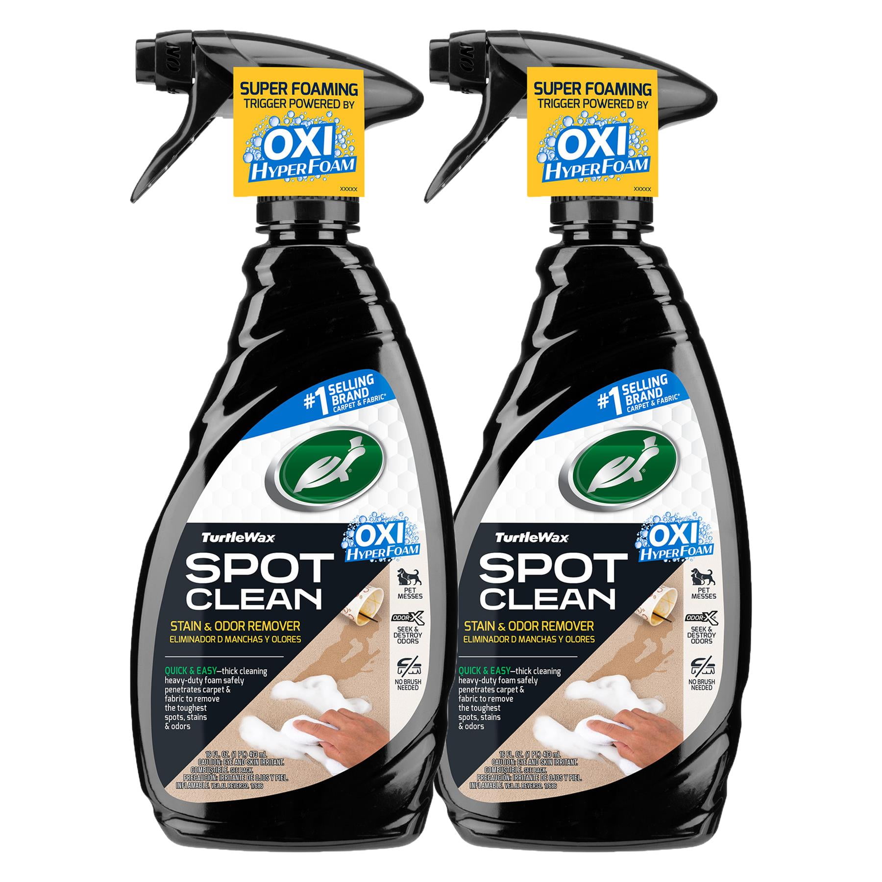 Turtle Wax 53839 Spot Clean Stain & Odor Remover 16 oz 2-Pack 