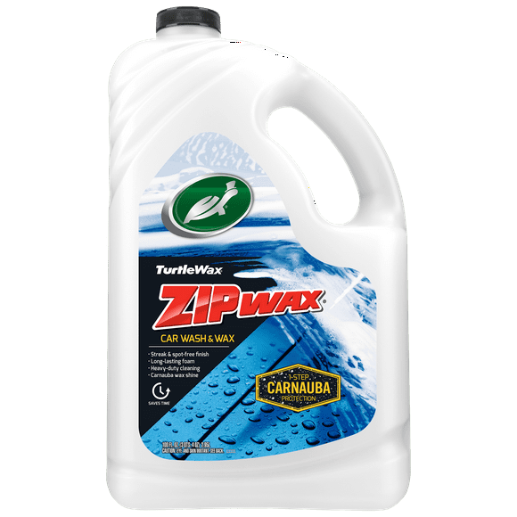 Turtle Wax 53870 Zip Wax Quick and Easy Car Wash and Wax, 100 oz