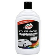 Turtle Wax Color Magic 52712 Car Polish Cleans Shines Restores Scratches - Bright White Wax 500ml