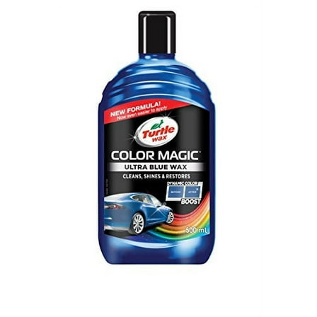Turtle Wax Color Magic Ultra Shades of Blue New Formula Colored Car Polish Cleans