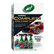 Turtle Wax Complete Car Care Kit - 4 Piece Wash, Wax, Tire Shine & Interior Detailer