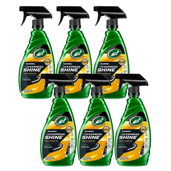 Turtle Wax Express Shine Carnauba Spray Cleaner Wax - 16 oz. Trigger Spray, Pack of 6