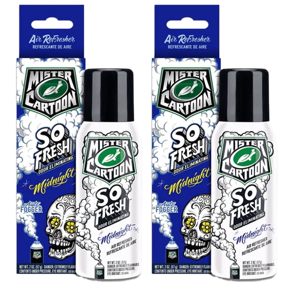 Turtle Wax FOGGER Midnight 2 oz: Ultimate Car Fogger and Smoke Odor Eliminator Long-Lasting Scent Car Air Freshener, 2 Packs