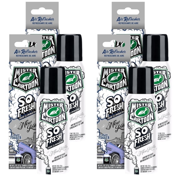 Turtle Wax FOGGER New Ride 2 oz: Ultimate Car Fogger and Smoke Odor Eliminator Long-Lasting Scent Car Air Freshener, 4 Packs