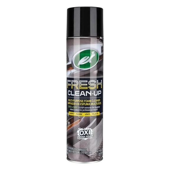 Turtle Wax Fresh Clean-Up Foam Cleaner for Car Carpet, Fabric & Vinyl, 22oz Aerosol Spray