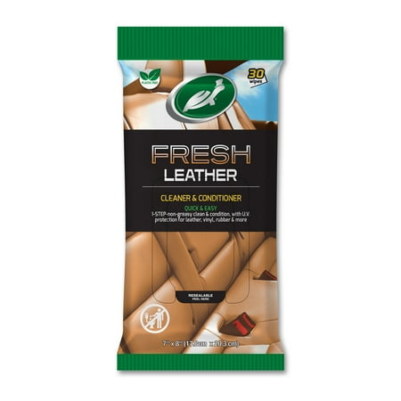 Turtle Wax Fresh Leather Wipes 30 Count