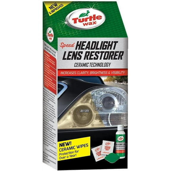 Turtle Wax Headlight Restorer, Cleans and Seals, Automotive Headlight Restorer