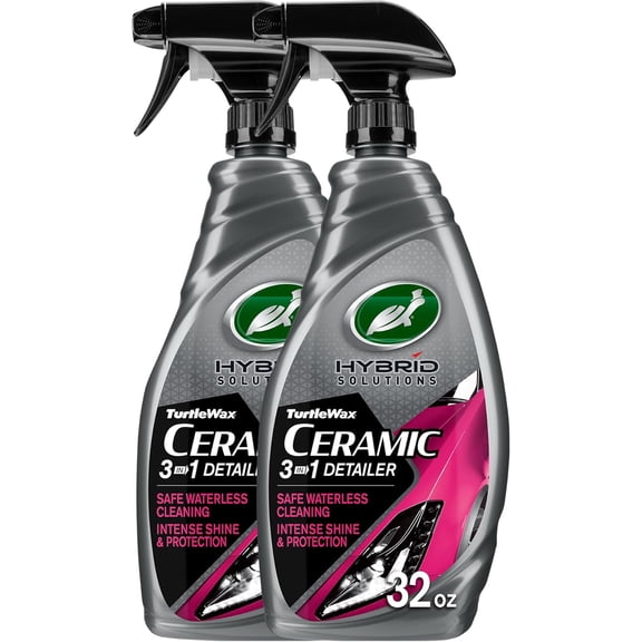 Turtle Wax Hybrid Solutions Ceramic 3-in-1 Detailer - 32 Fl Oz, 2 Pack