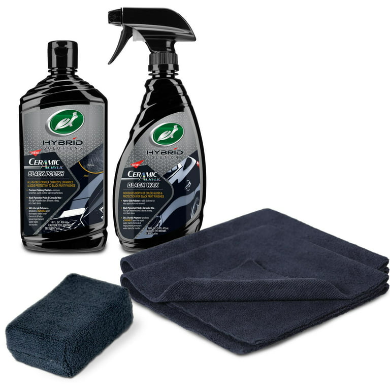 Turtle Wax - Specially formulated for black cars, Hybrid Solutions Ceramic  Acrylic Black Wax delivers the combined performance of ceramic, acrylic and  carnauba wax to conceal light imperfections in your car's finish.