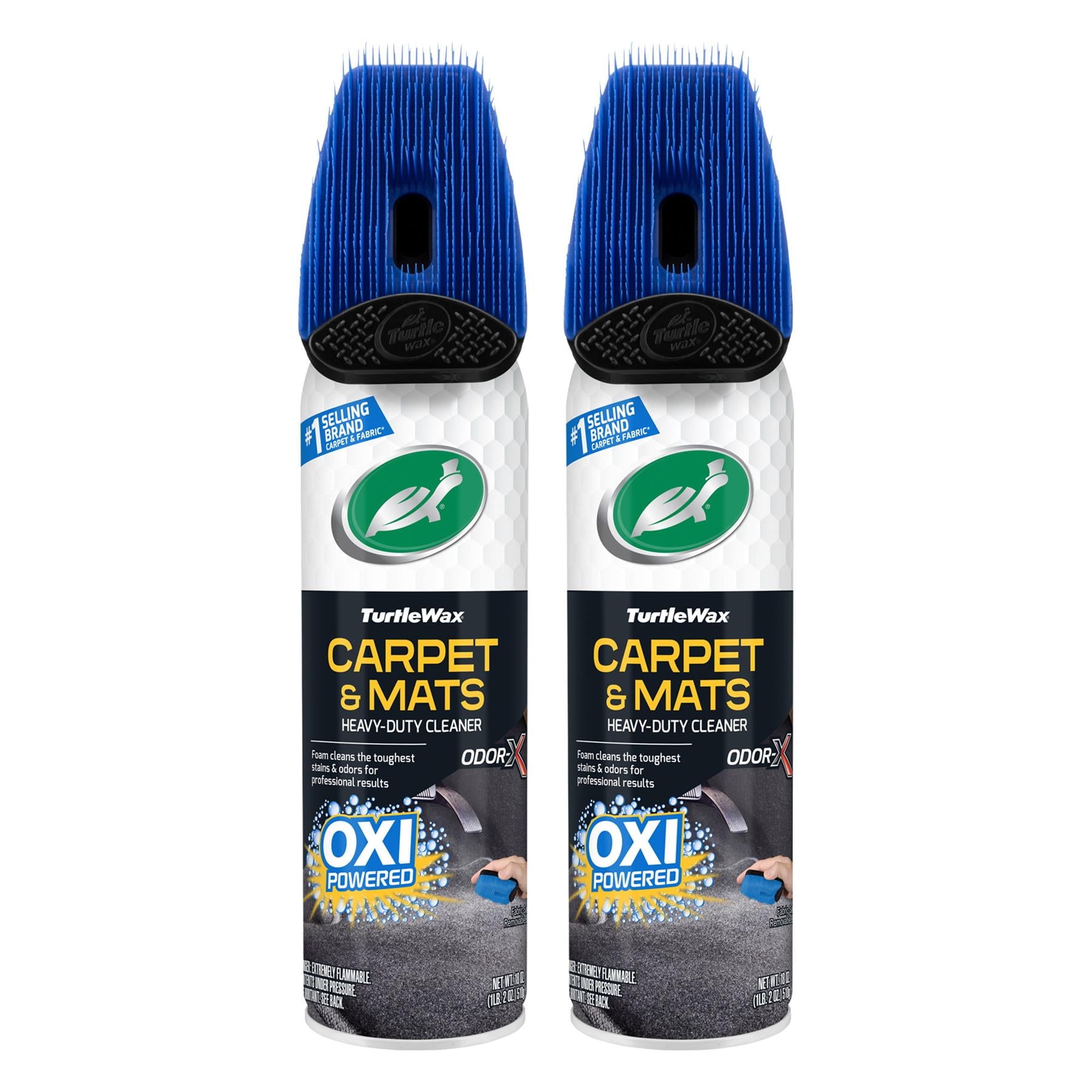 Turtle Wax Power Out! Carpet & Mats Cleaner & Odor Eliminator 18 Fl Oz 2-Pack