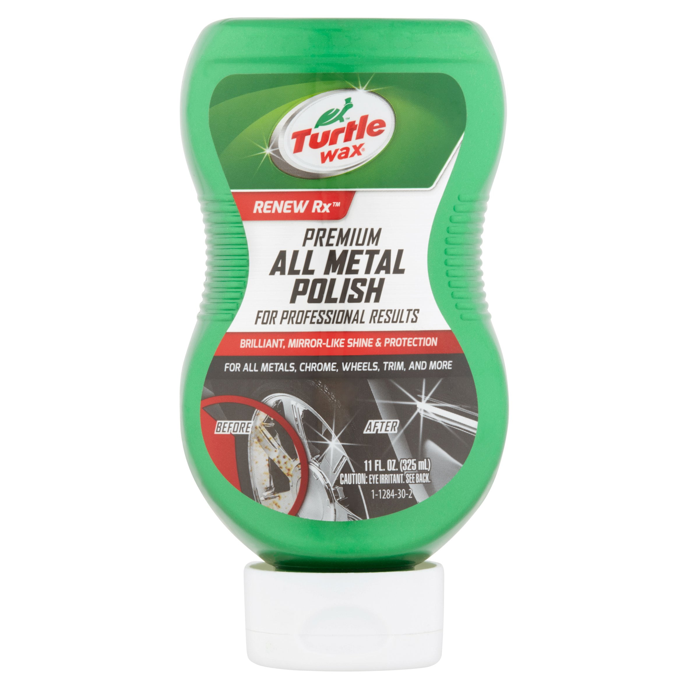Turtle Wax Premium Grade Chrome and Metal Polish, 11oz