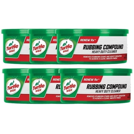 Turtle Wax Rubbing Compound & Heavy Duty Cleaner 10.5 oz - 6 Pack