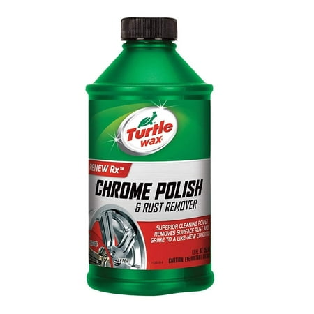 Turtle Wax 50786 Renew Rx Chrome Polish and Rust Remover, 12 oz