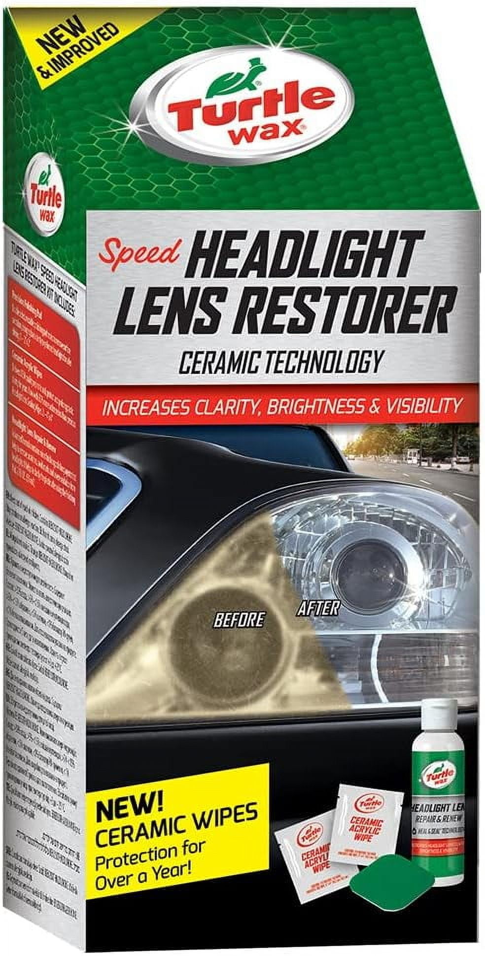 Turtle Wax Headlight Restorer, Cleans and Seals, Automotive Headlight Restorer
