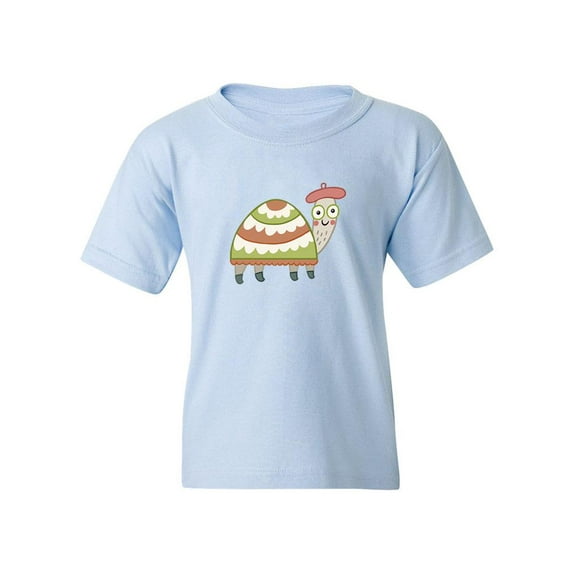Turtle With A Hat T-Shirt Juniors -Image by Shutterstock, Large