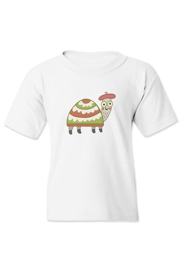Turtle With A Hat T-Shirt Juniors -Image by Shutterstock,  Small