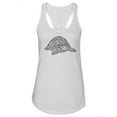 thumbnail image 1 of Turtle Zentangle Style Racerback Tank Women -Image by Shutterstock, Female Medium, 1 of 4