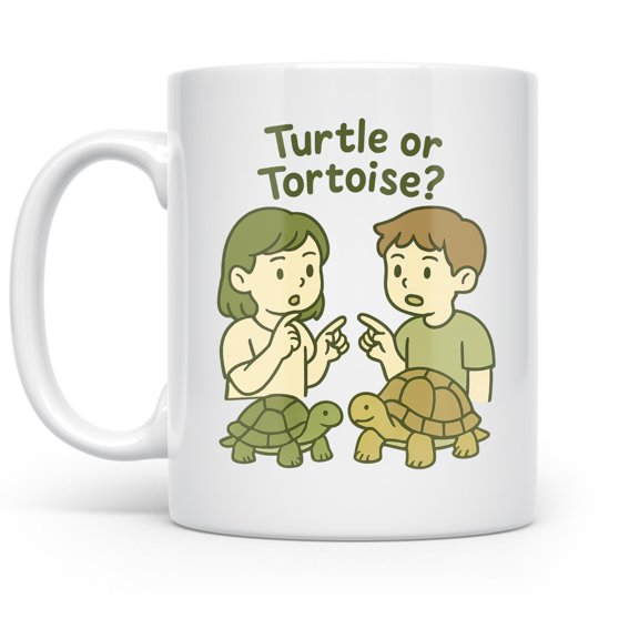 Turtle 11 oz Coffee Mug - Whimsical Reptile Design White Ceramic Gift