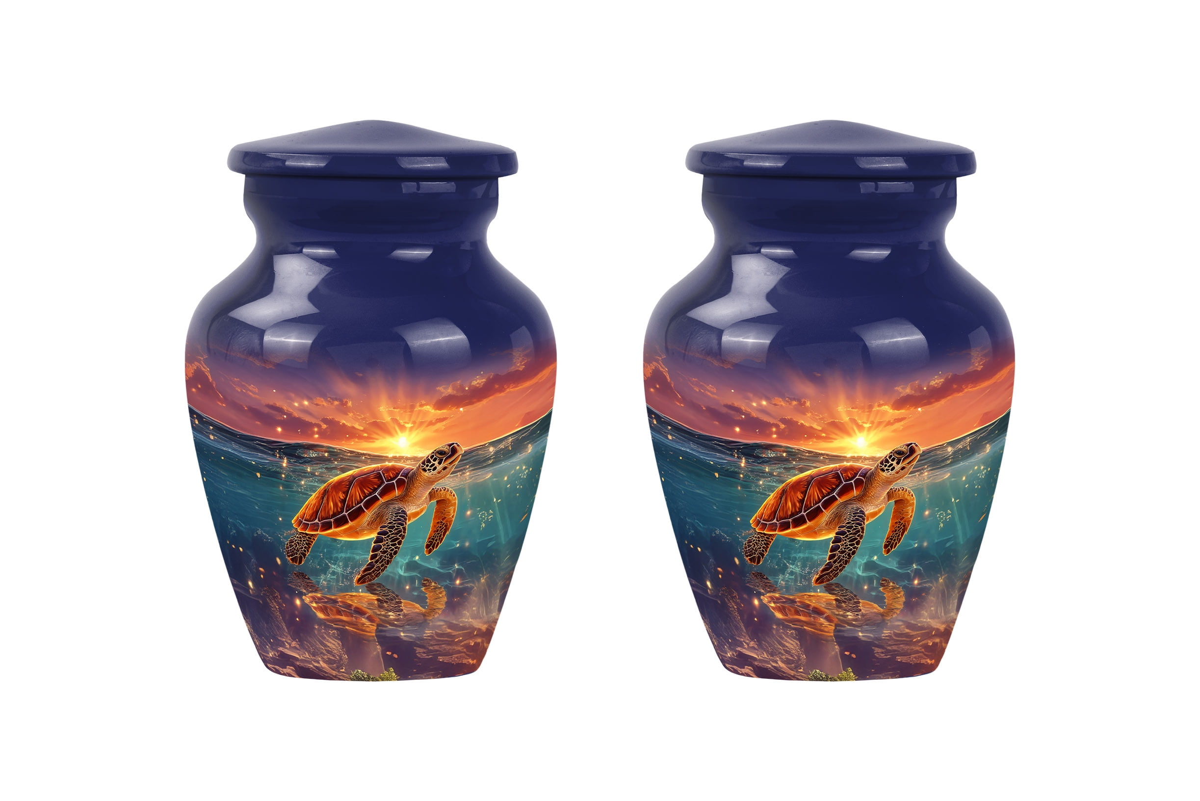 Turtle urns for Human Ashes Adult Man, small keepsake urns for human ashes
