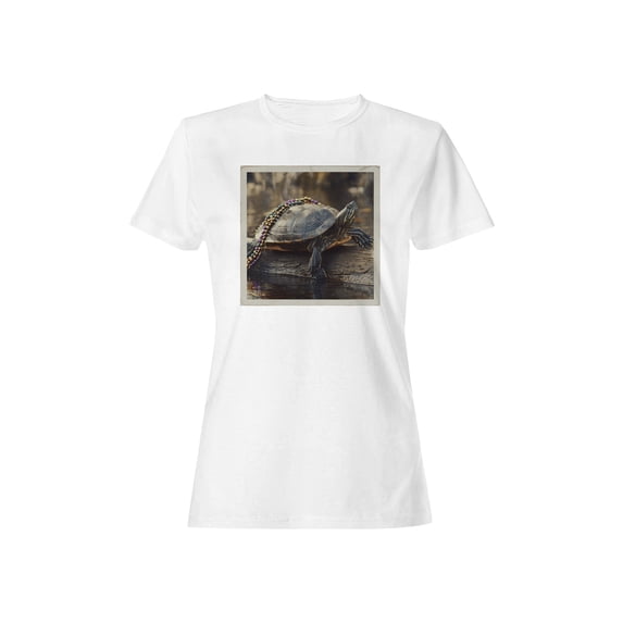 Turtle with Colorful Beads Delight Women's T-shirt