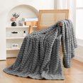 thumbnail image 1 of Turtleback Velvet Blanket | 50x60 Inch Soft Polyester Throw | Warm Flannel Plush Blanket for Bed, Sofa & Outdoor Use | Coffee, Green, Gray, Khaki, Beige, 1 of 6