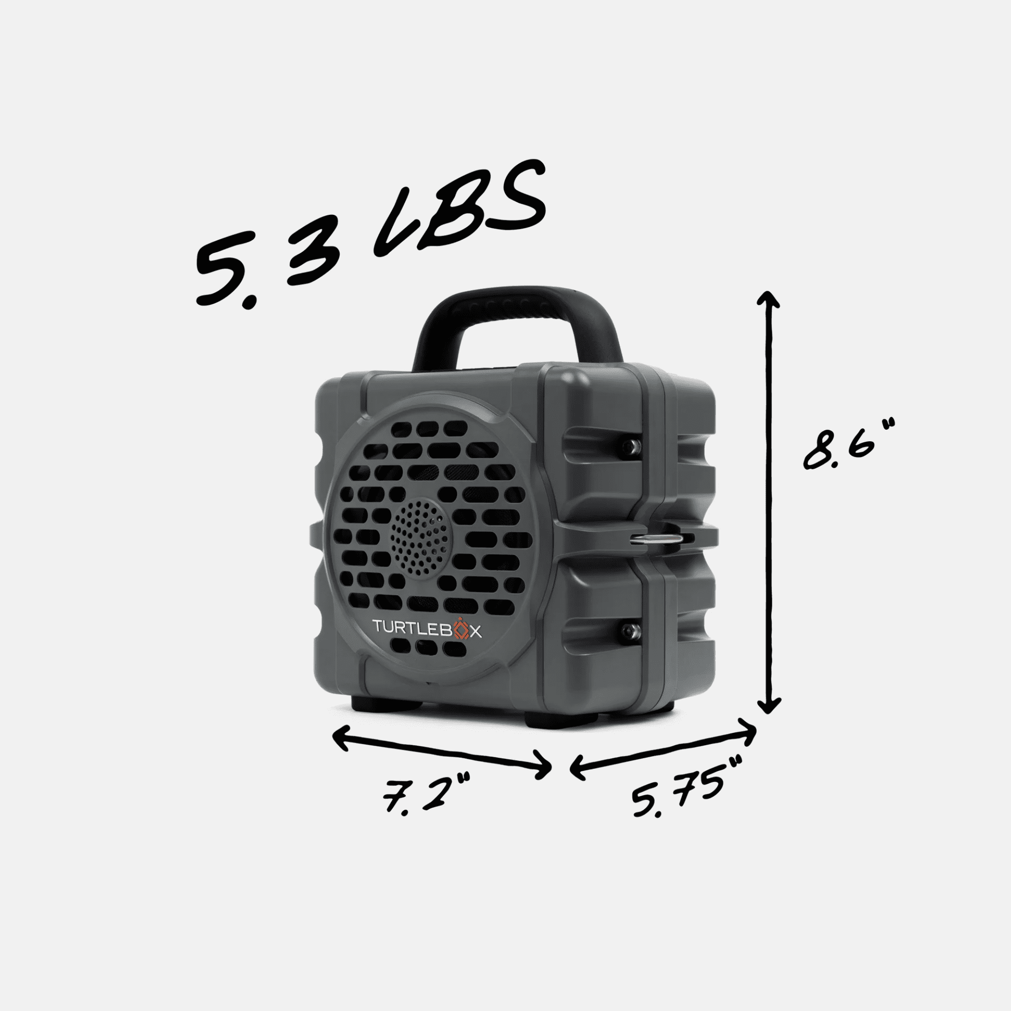 Turtlebox CUB Outdoor Bluetooth Speaker, IP67 Waterproof, Bluetooth 5.4 ...