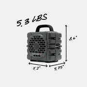 Turtlebox Cub Gray Portable Bluetooth Speaker