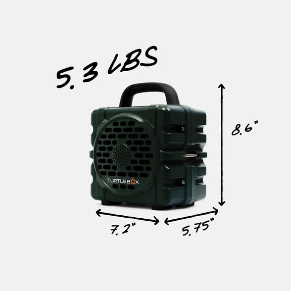 Turtlebox Cub Green Portable Bluetooth Speaker