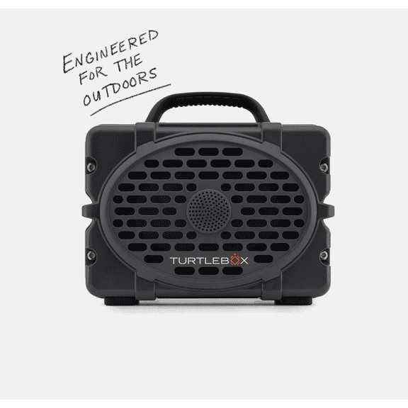 Turtlebox Gen 3 Speaker Thunderhead Gray, 120dB Outdoor Sound, IP67 Waterproof, Bluetooth 5.4, 25+ Hour Battery, Touch Controls (TBG3-TG)